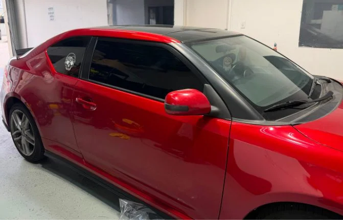 Professional window tinting service