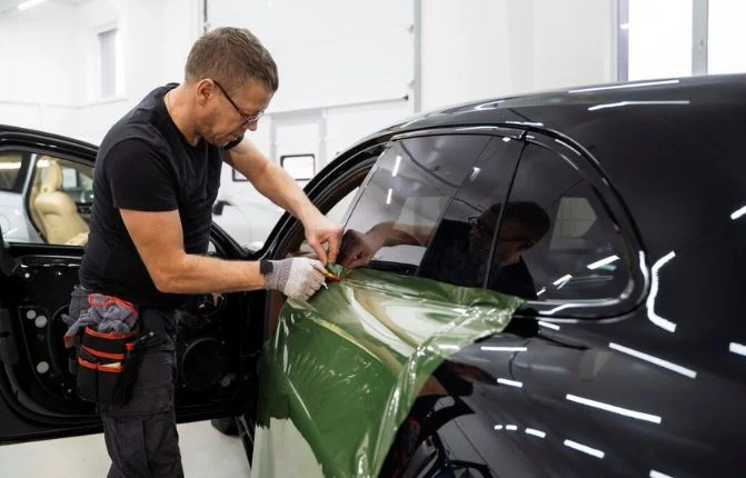 Professional window tinting installation service